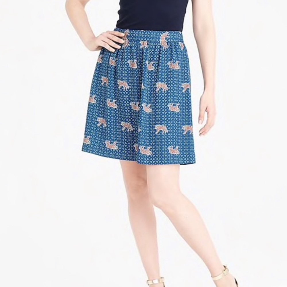 J. Crew like new skirt with tiger print